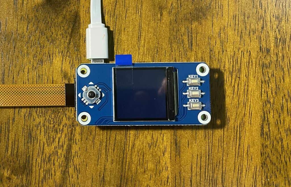 test build with power connected